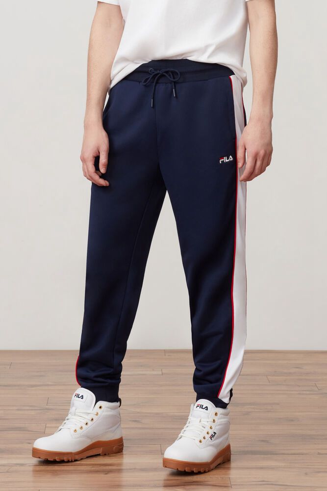 Fila Yuri Navy Pants Mens - NZ 84530-XMJA